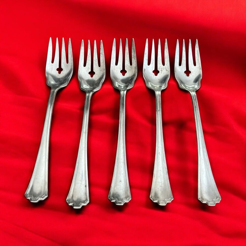 Vintage ROCO Forks Silverplate Flatware 6" Lot of 5